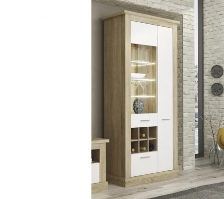 VITRINA ALTA LEDS  CHELLEN en RelaxMuebles.com