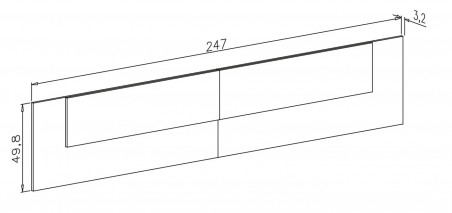 Cabecero matrimonio Donald 247 cm. en RelaxMuebles