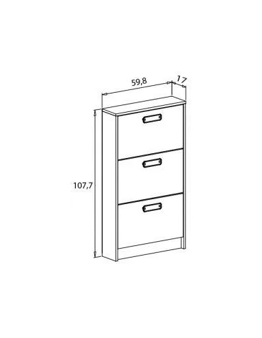 Zapatero Donald 3P en RelaxMuebles