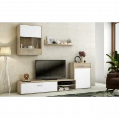 Salón Helena 220 cm. cambria-blanco