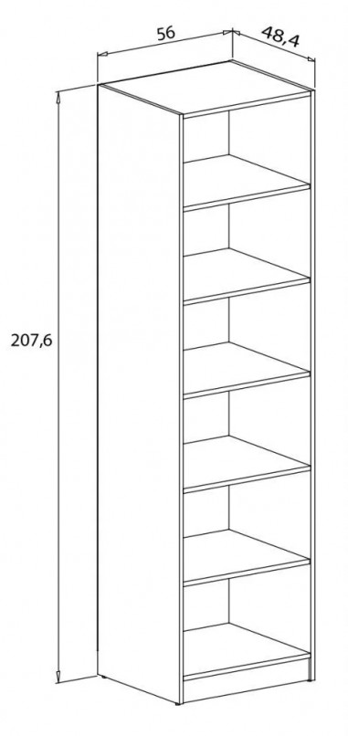 Estantería 208 cm. Donald para RelaxMuebles