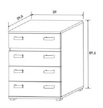 Comodín Priego 4 cajones en RelaxMuebles.com 2