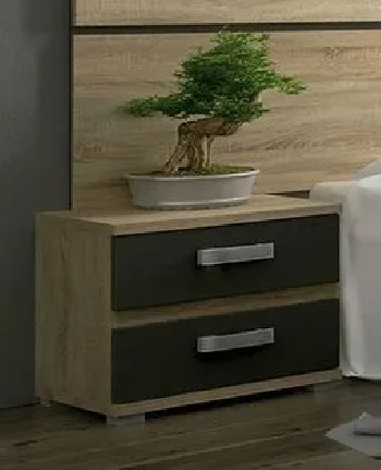 Mesita noche 2 cajones Priego en RelaxMuebles.com