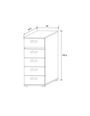 Sinfonier Priego 5 cajones en RelaxMuebles