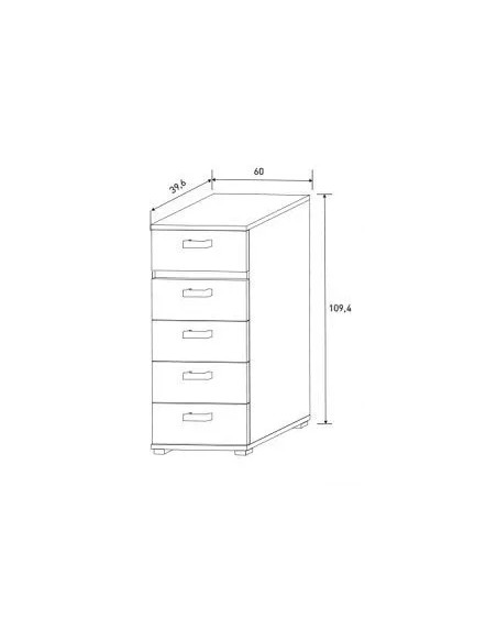Sinfonier Priego 5 cajones en RelaxMuebles