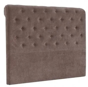 Cabecero tapizado Empire juvenil chocolate y gris en RelaxMuebles.com 2