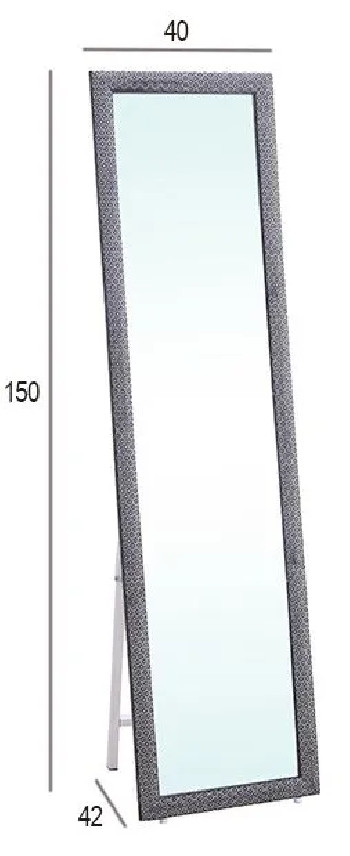 Espejo Cardiff 150x40 Negro RelaxMuebles 2