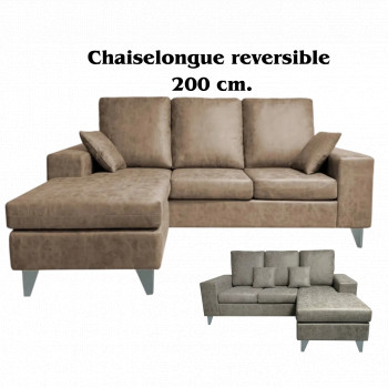 Envío rápido Chaiselongue Duque reversible