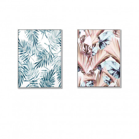 CUADRO BLUE PALM 60*80 BLANCO