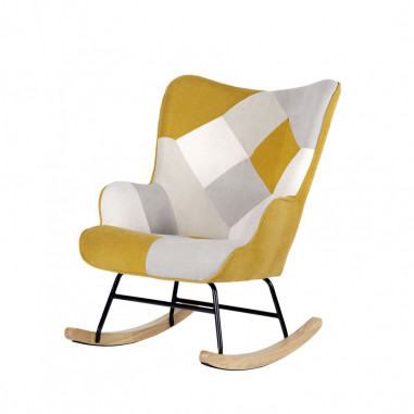 MECEDORA DENVER PATCHWORK MOSTAZA