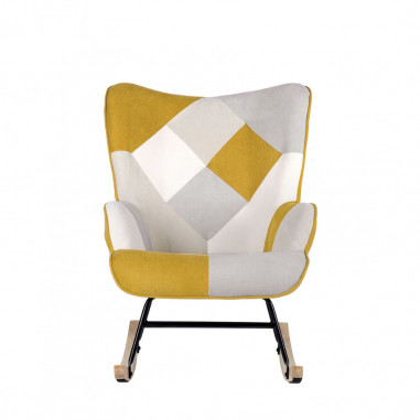 MECEDORA DENVER PATCHWORK MOSTAZA