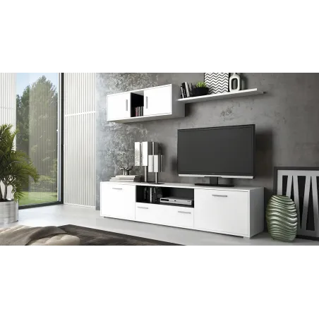 COMPOSICION UNICA 200 CM. DIMAS CAMBRIA-BLANCO