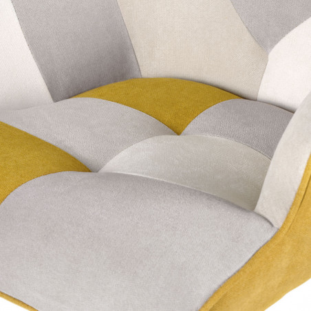 MECEDORA DENVER PATCHWORK MOSTAZA