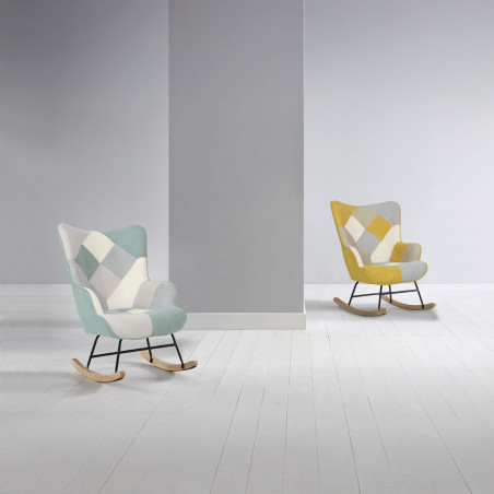 MECEDORA DENVER PATCHWORK MOSTAZA