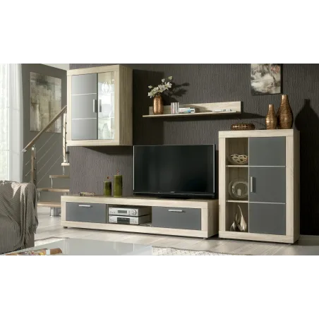 COMPOSICION UNICA LEDS 259CM. FIORDO CAMBRIA-GRAFITO