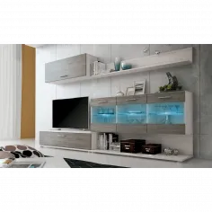 COMPOSICION UNICA LEDS 250 CM. ZAFIRO BLANCO-GRAFITO