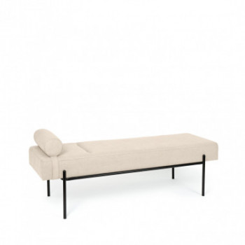 BANQUETA EDIMBURGO BEIGE/NEGRO 2