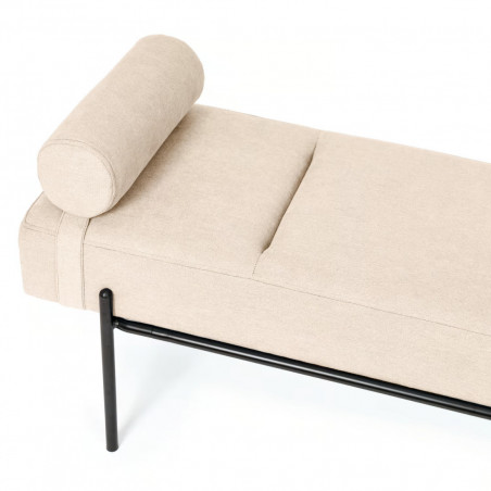 BANQUETA EDIMBURGO BEIGE/NEGRO