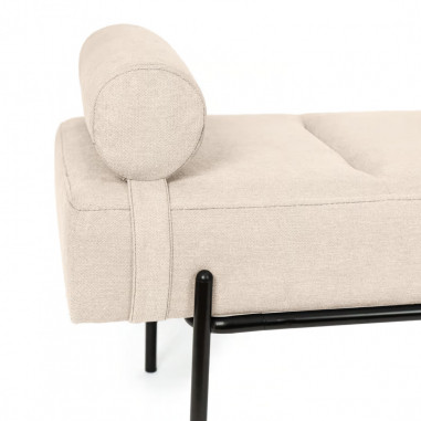 BANQUETA EDIMBURGO BEIGE/NEGRO