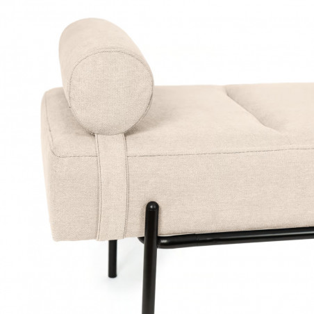 BANQUETA EDIMBURGO BEIGE/NEGRO