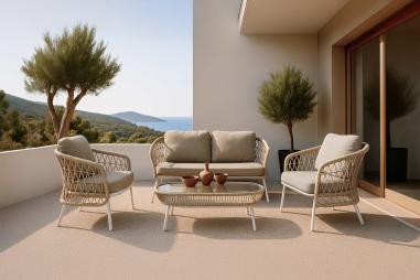 Set Odesa Sofa+sillones+mesa Centro | Relax Muebles