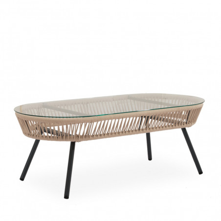 SET  ODESA SOFA+SILLONES+MESA CENTRO NEGRO