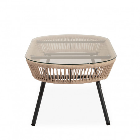 SET  ODESA SOFA+SILLONES+MESA CENTRO NEGRO