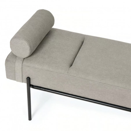 BANQUETA EDIMBURGO GRIS/NEGRO