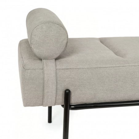 BANQUETA EDIMBURGO GRIS/NEGRO