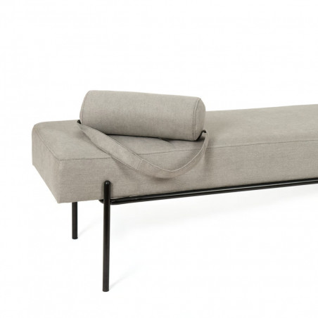 BANQUETA EDIMBURGO GRIS/NEGRO