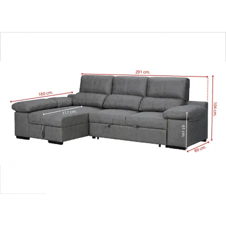 SHAISELONGUE CAMA C/ARCÓN TAP. HUESCA CEMENTO O PIEDRA