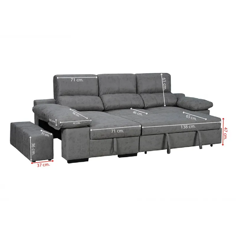 SHAISELONGUE CAMA C/ARCÓN HUESCA CEMENTO O PIEDRA