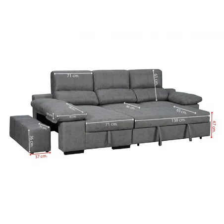 SHAISELONGUE CAMA C/ARCÓN TAP. HUESCA CEMENTO O PIEDRA