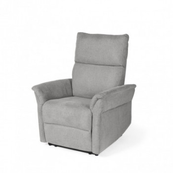 SILLON RELAX 2 MOTORES MISAKI GRIS CLARO