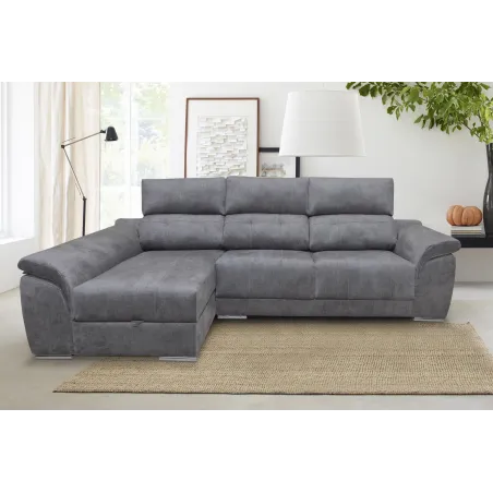 Chaiselongue cama con arcón Pirineos derecha