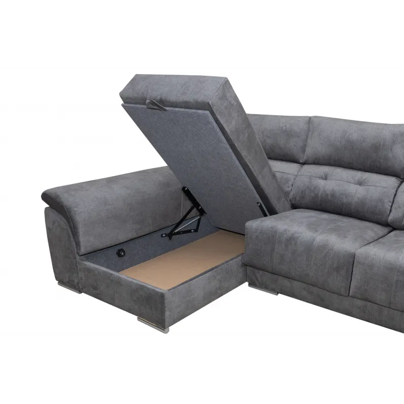 Chaiselongue cama con arcón Pirineos derecha