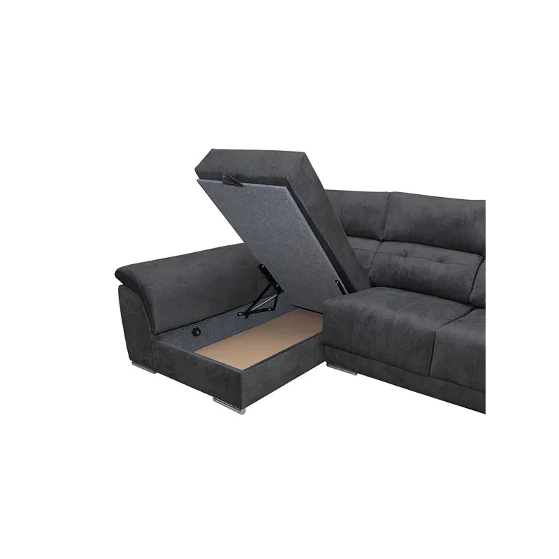 Chaiselongue cama con arcón Pirineos izquierda