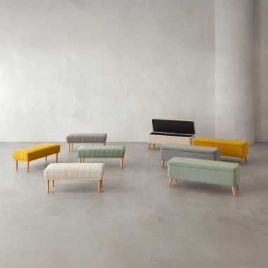 BANQUETA ZURICH GRIS