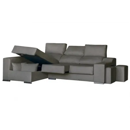 Chaiselongue izquierda Málaga beige o gris