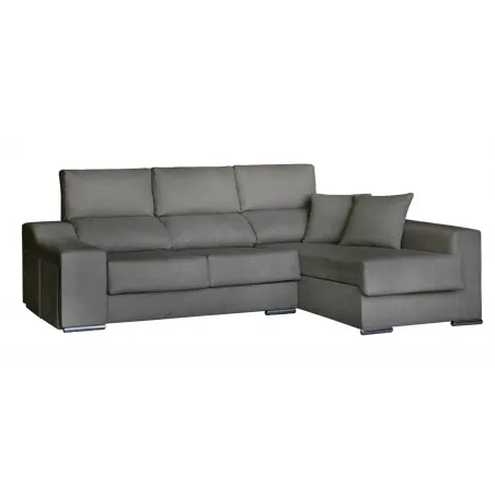 Chaiselongue Málaga derecha beige o gris