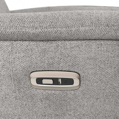 SILLON RELAX 1 MOTOR MISAKI GRIS CLARO