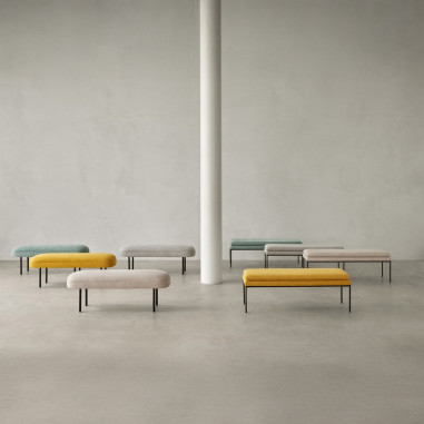 BANQUETA TURIN MOSTAZA