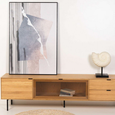 CUADRO RAYFISH 80*120 NEGRO