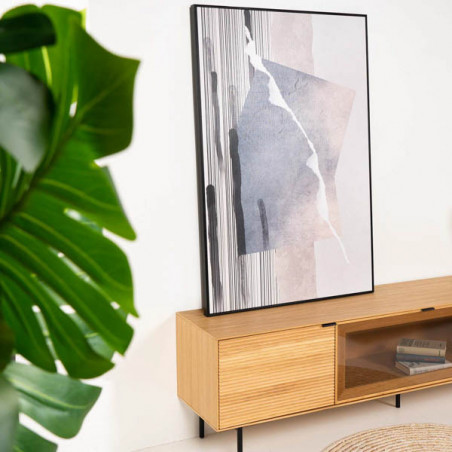 CUADRO RAYFISH 80*120 NEGRO