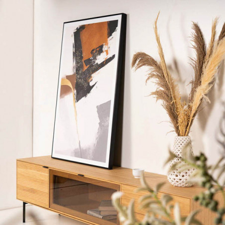 CUADRO BELL 80*120 NEGRO