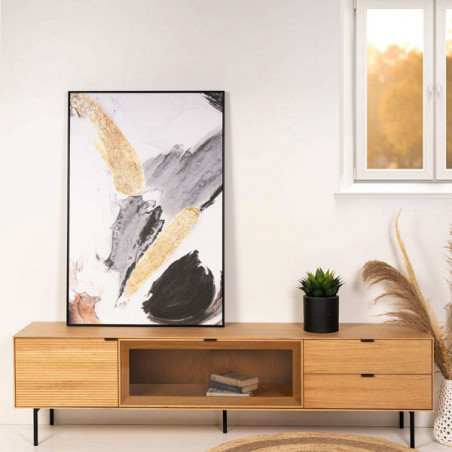 CUADRO PINCELL 80*120 NEGRO