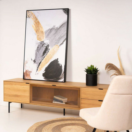 CUADRO PINCELL 80*120 NEGRO