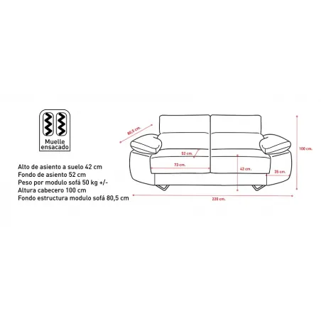 SOFA 3PL TAP. EDI MOD. EPI