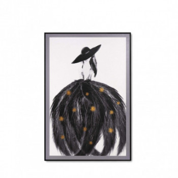 CUADRO ELEGANCE 80*120 NEGRO