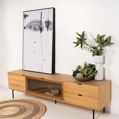 CUADRO CLOUDED 80*120 NEGRO